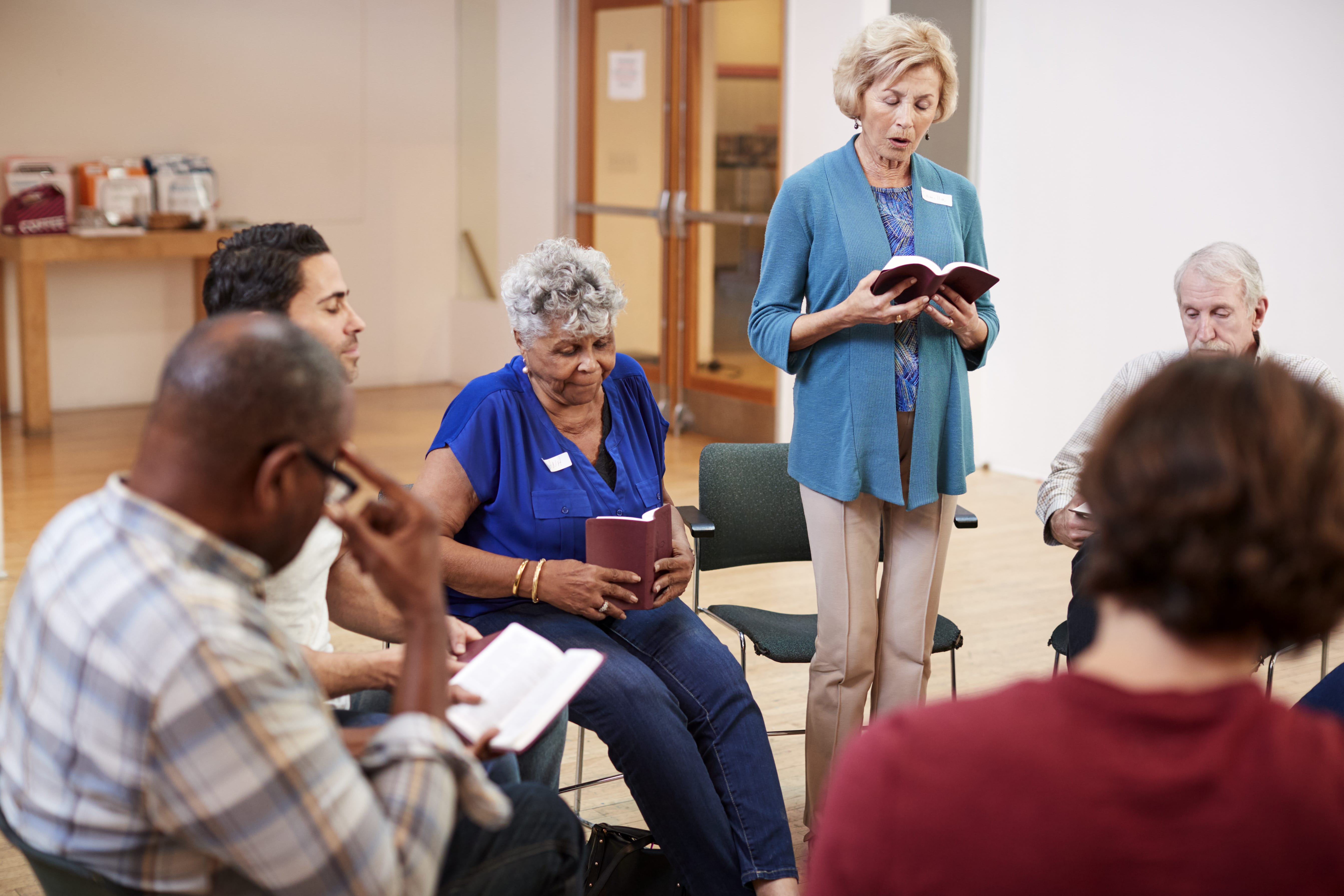 Bible study session