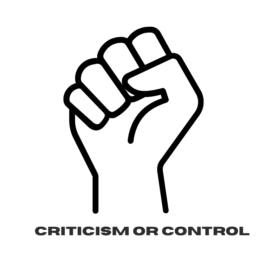 Criticism or control