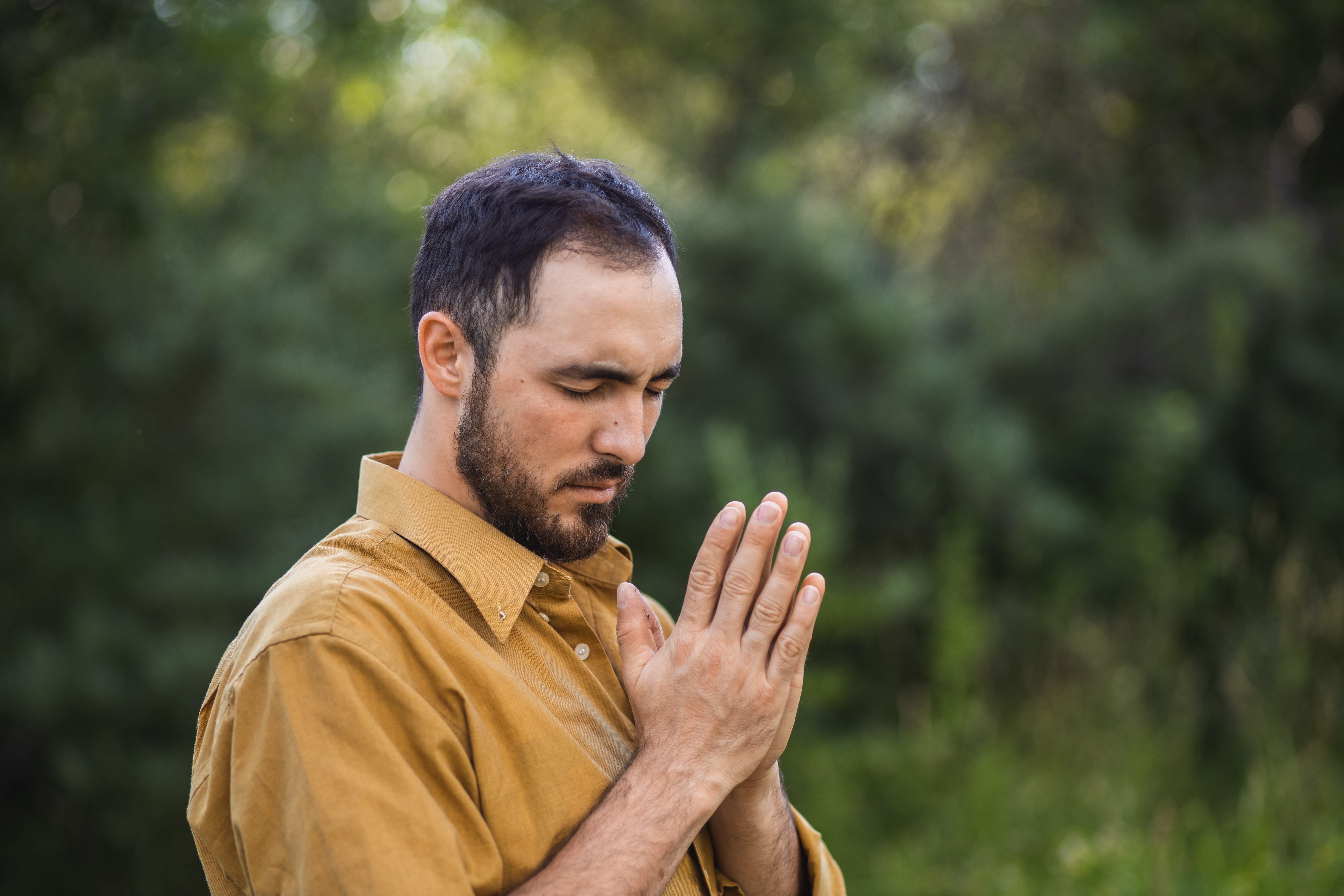 Man praying